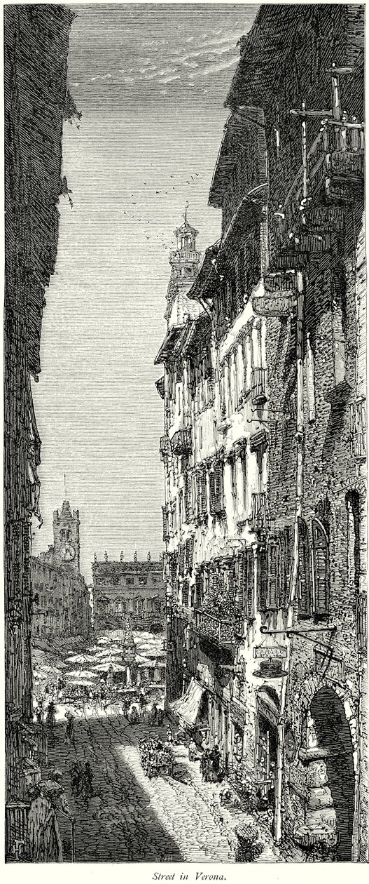 Strada di Verona (incisione) da English School