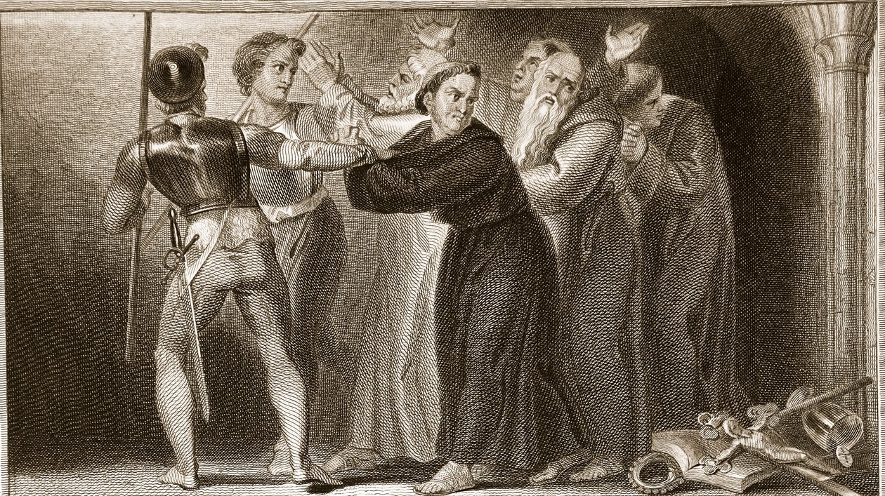 Soppressione dei monasteri, illustrazione da La storia d