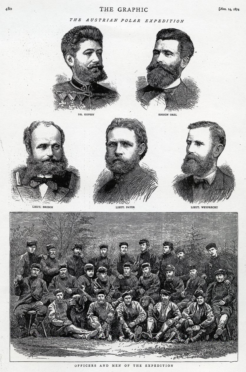 La spedizione polare austriaca, pubblicata in The Graphic, 14 novembre 1874 da English School