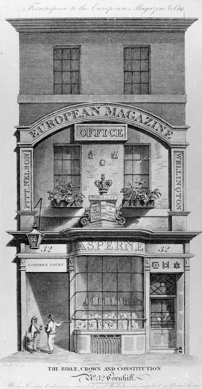 La Bibbia, Corona e Costituzione, Cornhill, Londra da English School