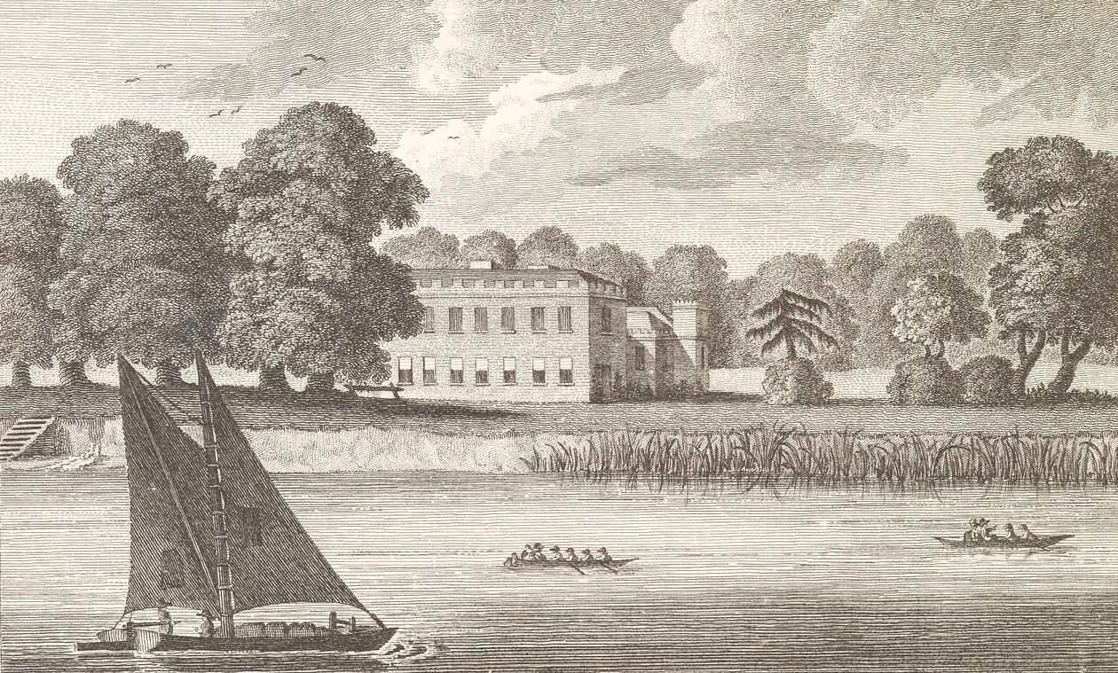Il Palazzo del Vescovo di Londra a Fulham, inciso da Taylor, 1788 da English School