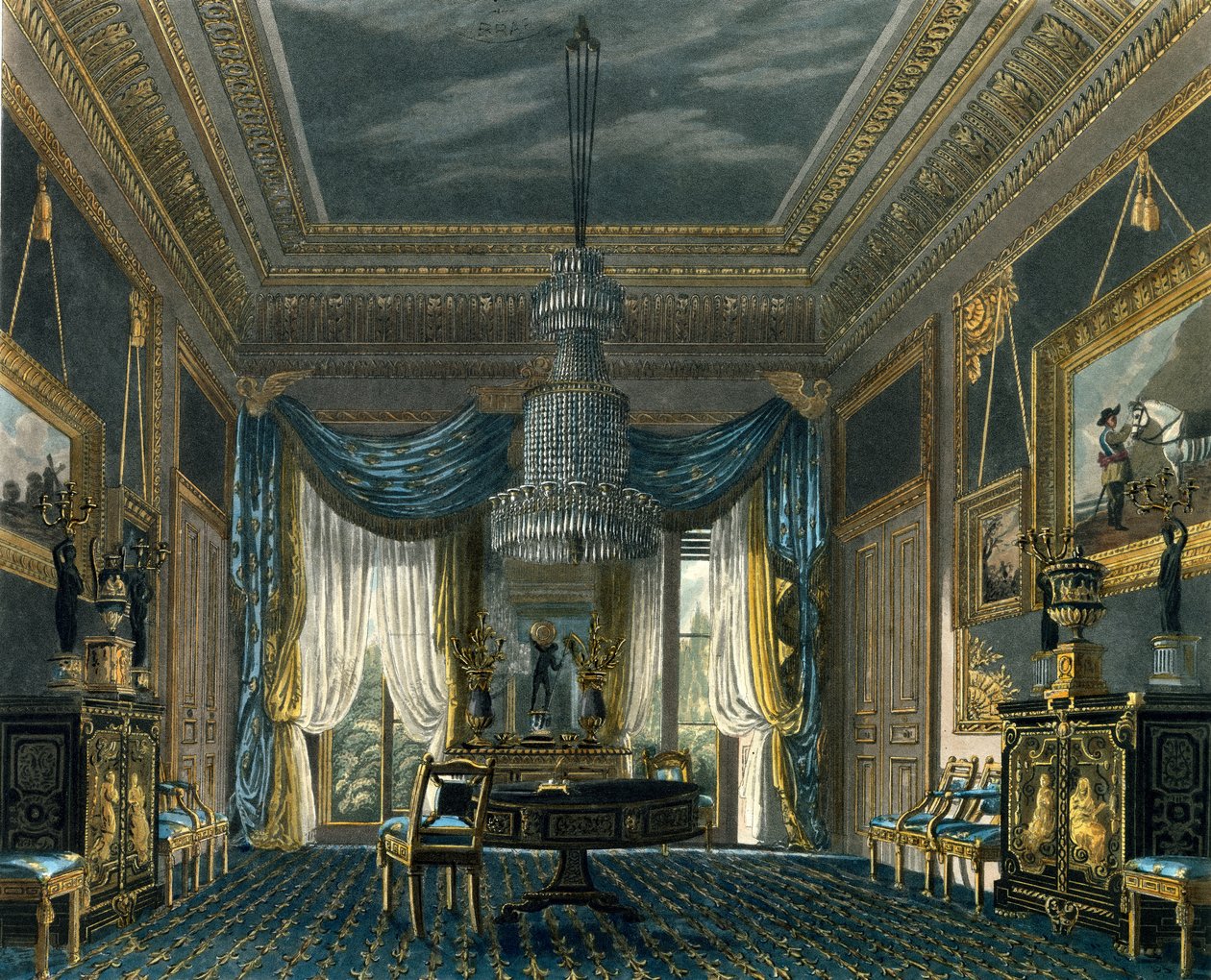 La stanza di velluto blu, Carlton House da English School
