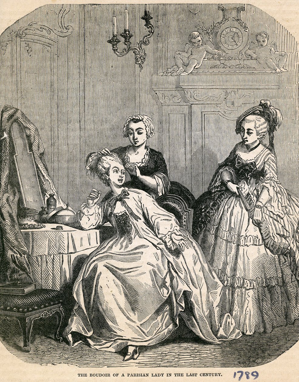 Il boudoir di una signora parigina nell
