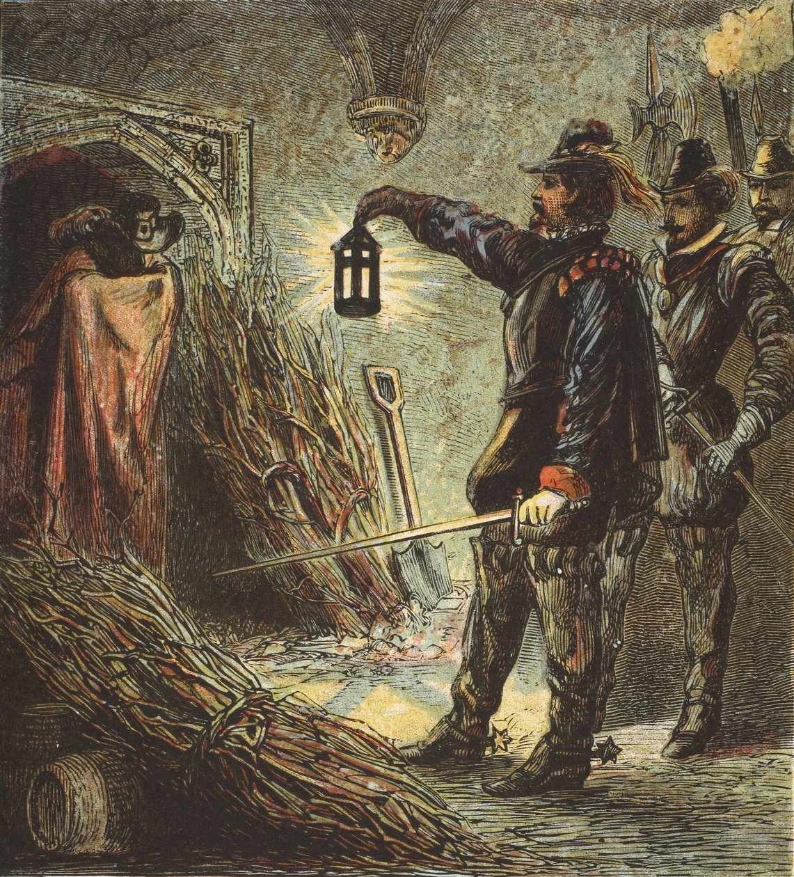 La cattura di Guy Fawkes da English School