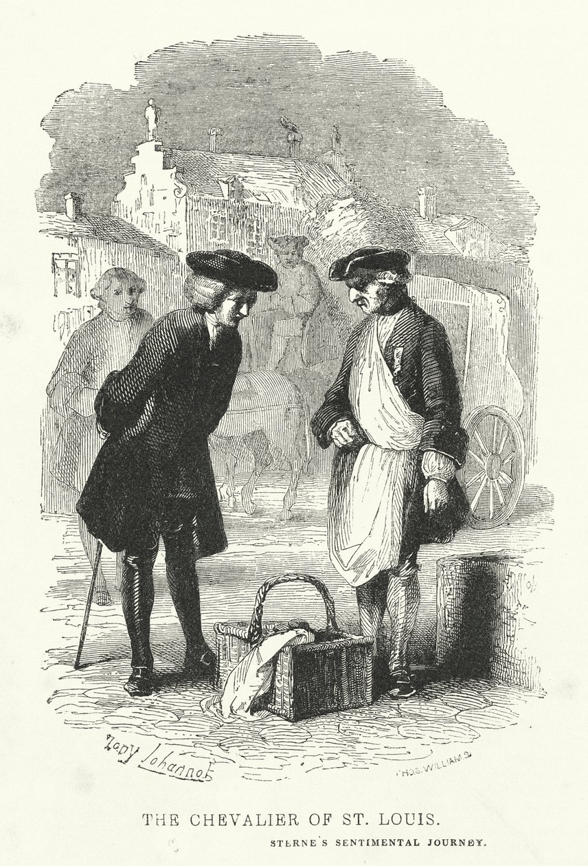 Il Cavaliere di San Luigi (incisione) da English School