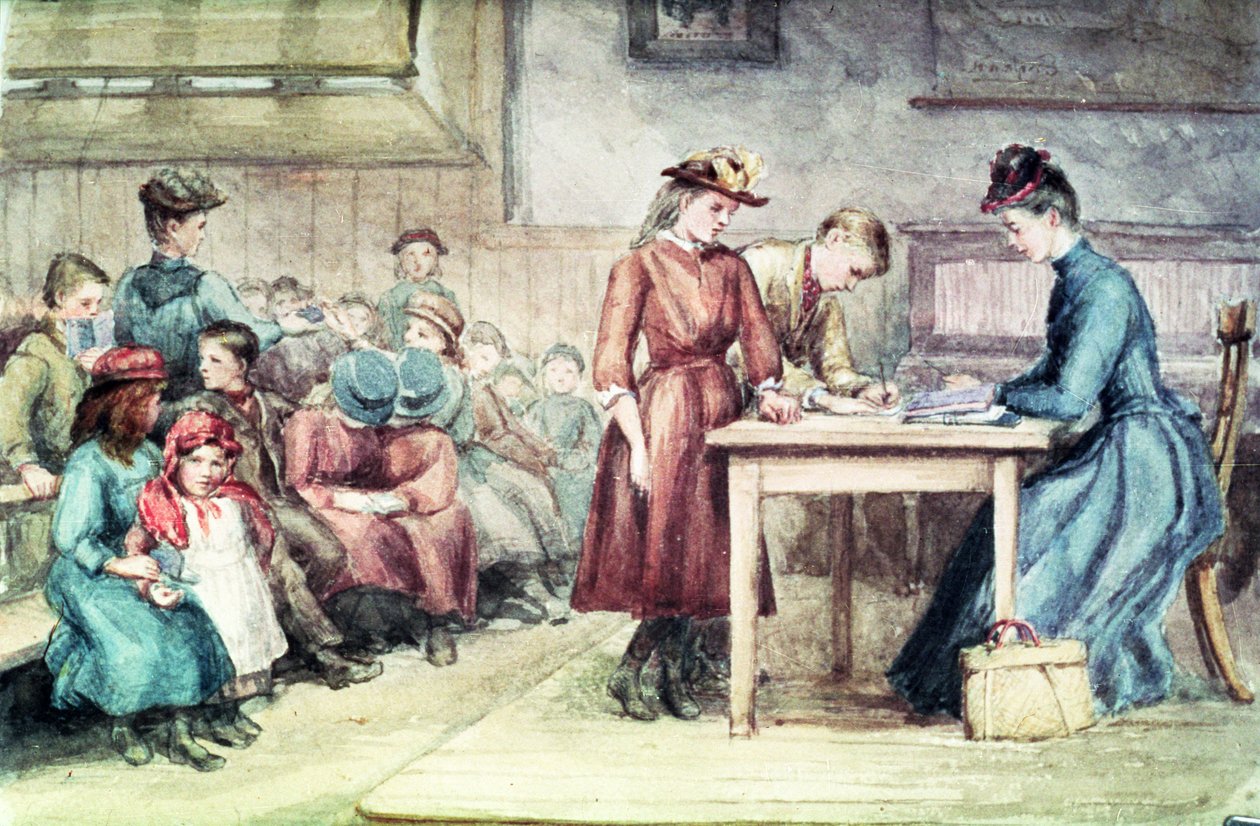 La classe, c.1880 da English School