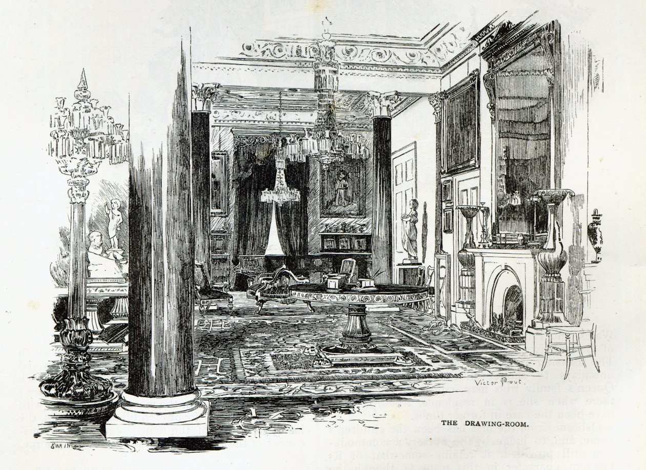 Il salotto, Osborne House, da 