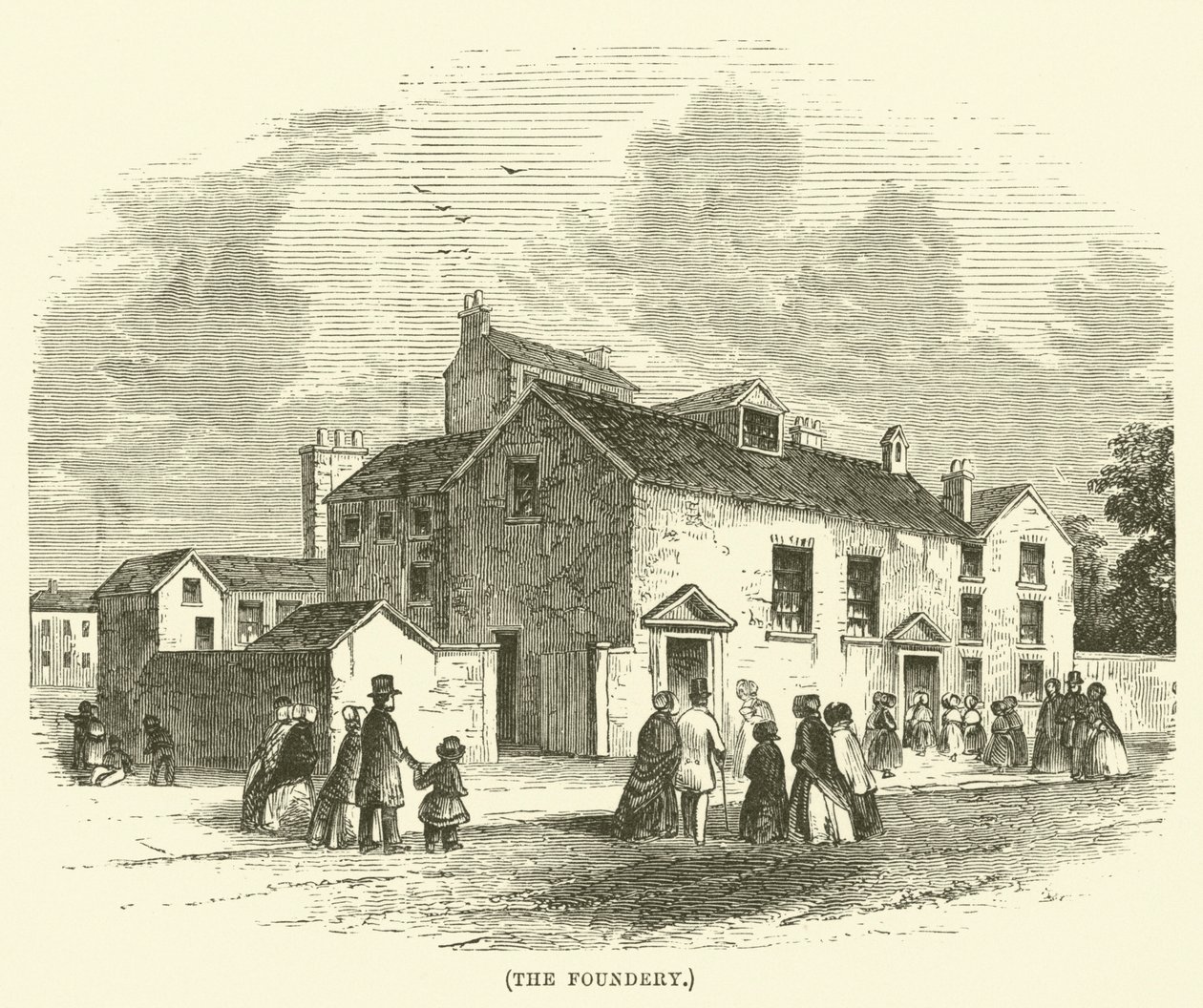La Fonderia (incisione) da English School