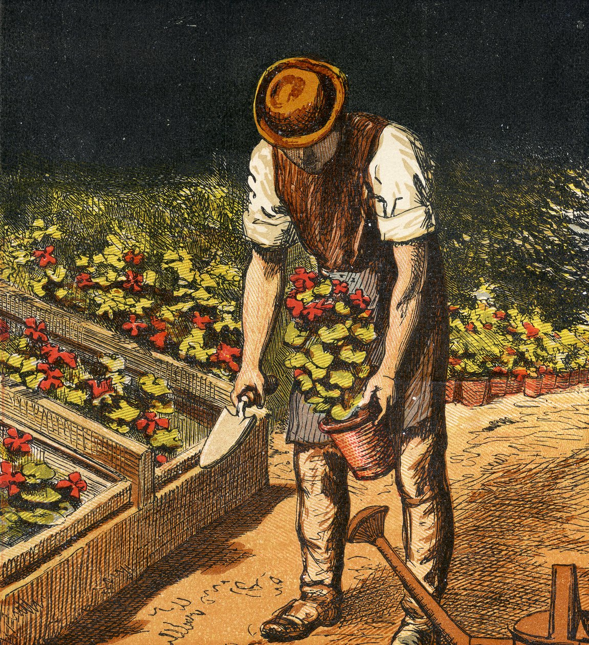 Il Giardiniere, 1867 da English School