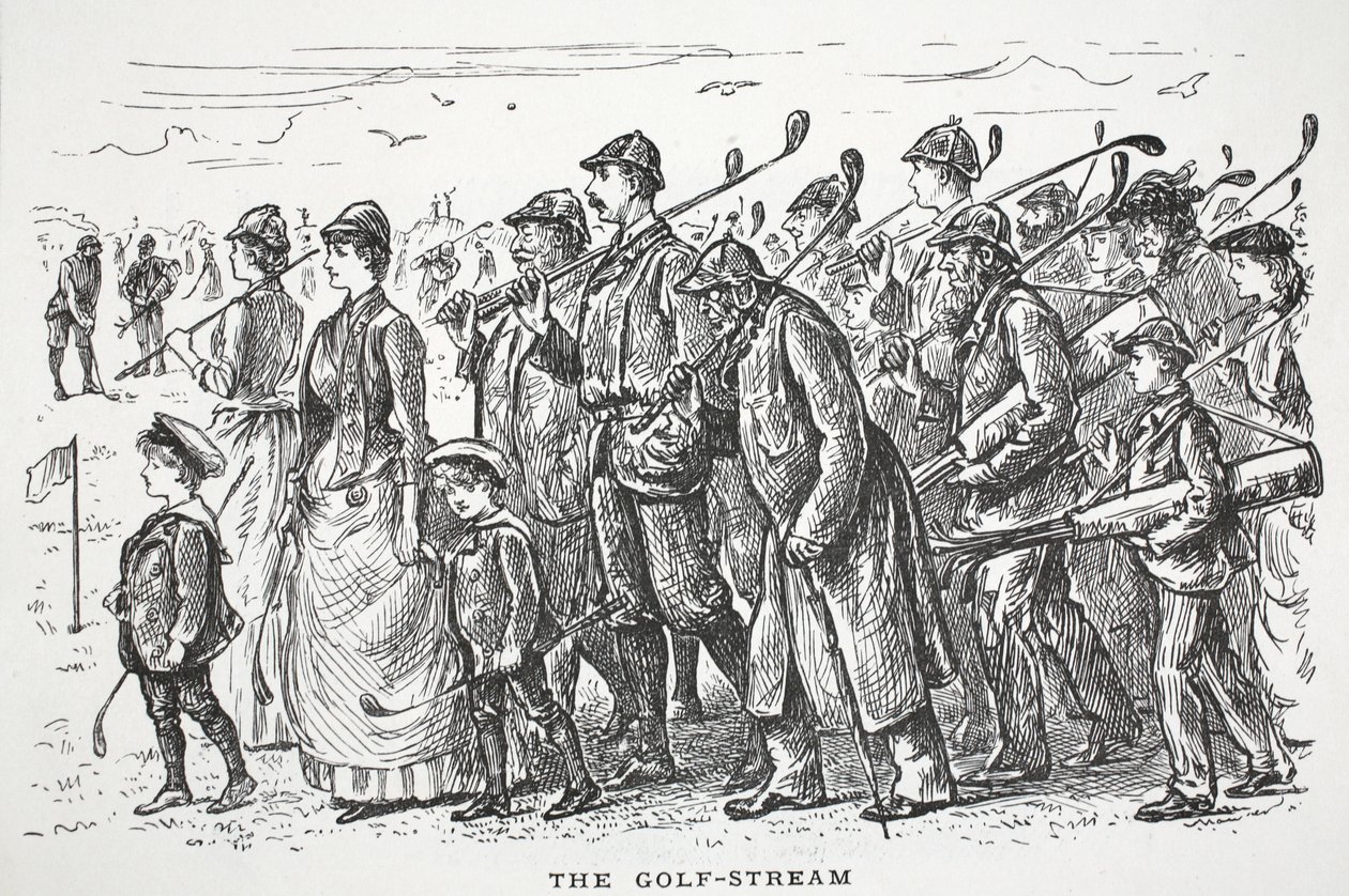La corrente del golf, illustrazione da Punch da English School