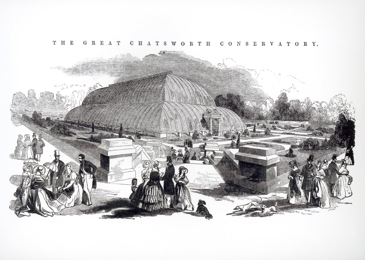 La Grande Serra a Chatsworth, 1844 da English School