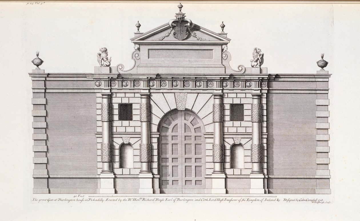 Il Grande Cancello a Burlington House, Piccadilly, da 