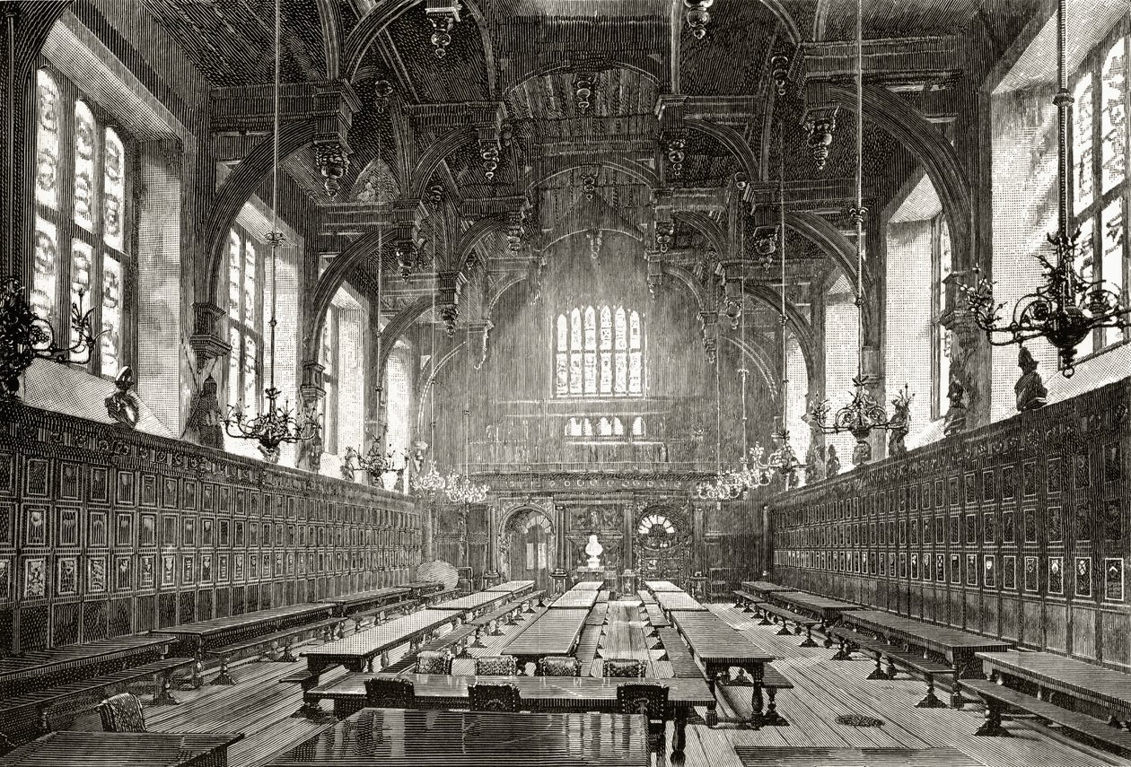 La Grande Sala del Middle Temple, da 
