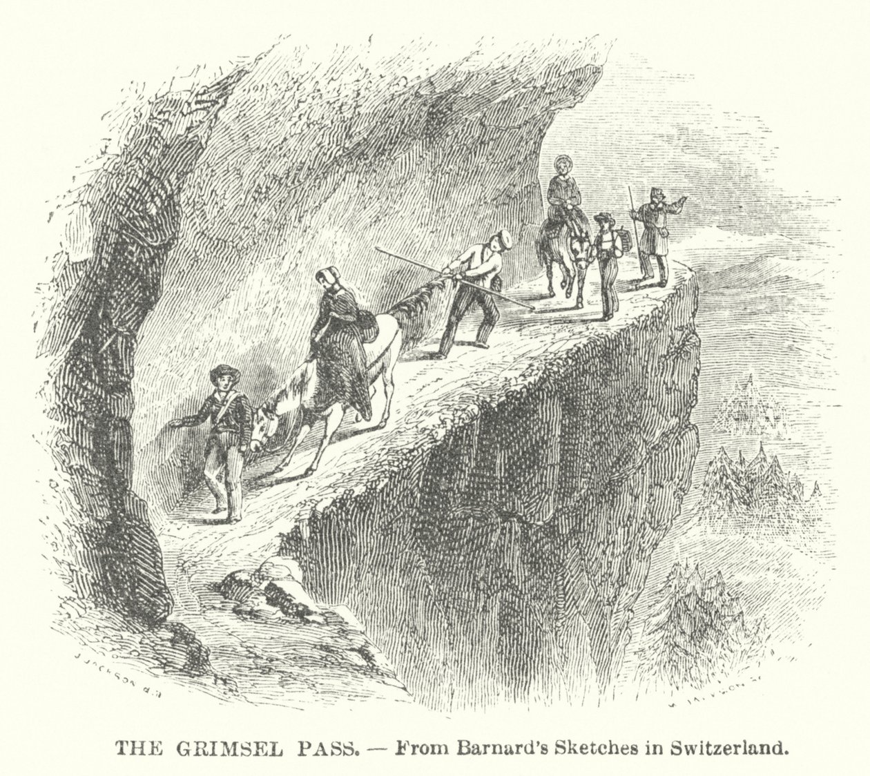 Il passo del Grimsel (incisione) da English School