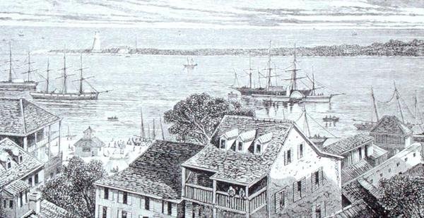 Il porto di Nassau, da 