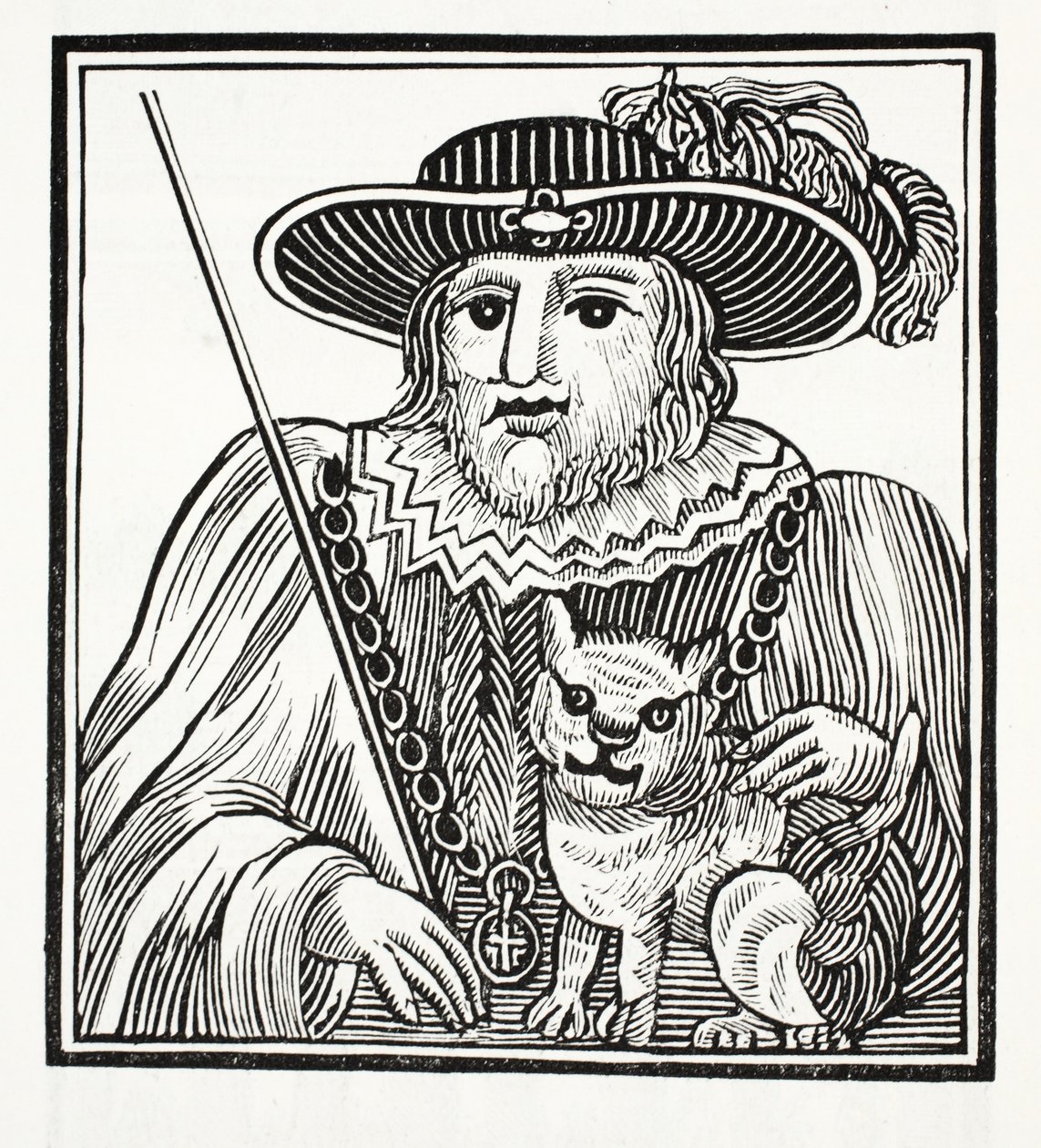 La storia di Sir Richard Whittington, tre volte sindaco di Londra, illustrazione da Chap-books del XVIII secolo di John Ashton, pub. 1882 da English School