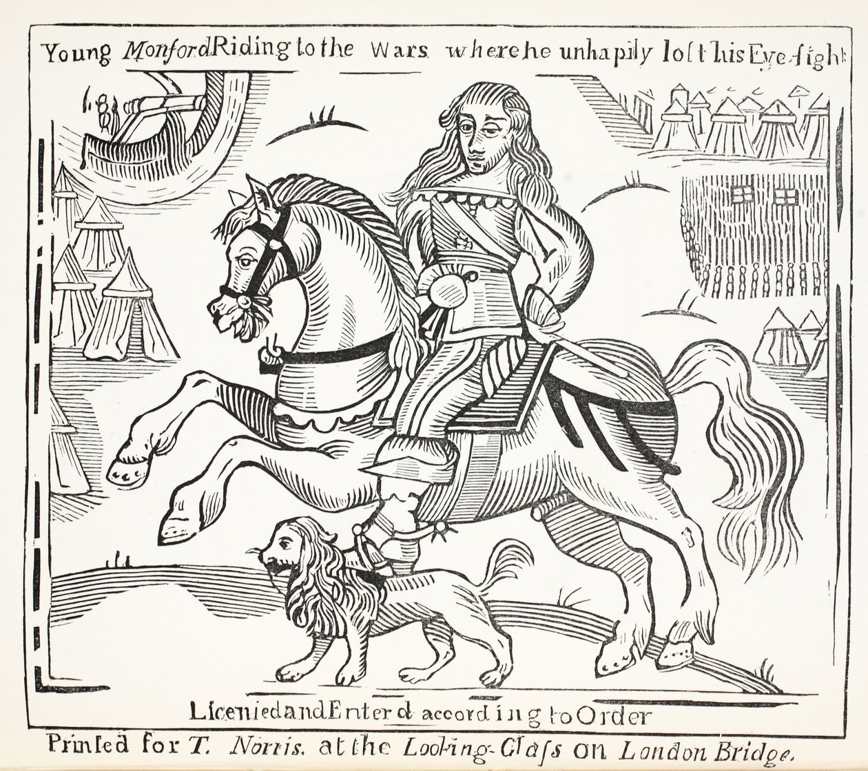 La storia del mendicante cieco di Bednal Green, illustrazione da Chap-books del XVIII secolo di John Ashton, pub. 1882 da English School