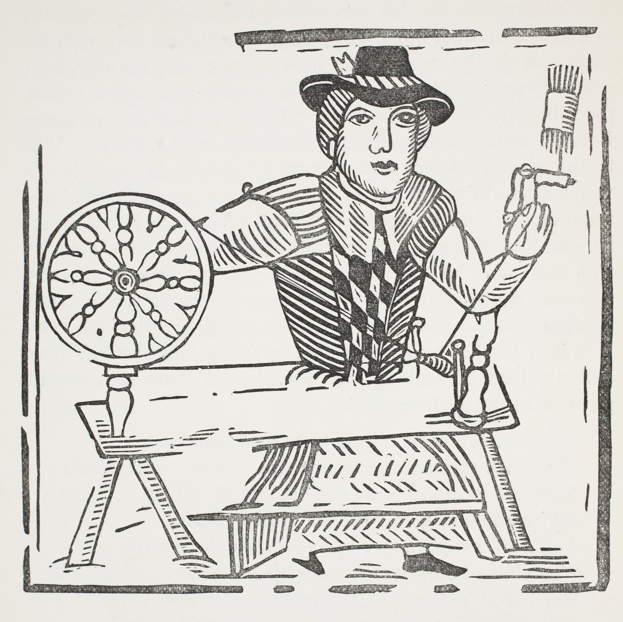 La storia del mendicante cieco di Bednal Green, illustrazione da Chap-books del XVIII secolo di John Ashton, pub. 1882 da English School