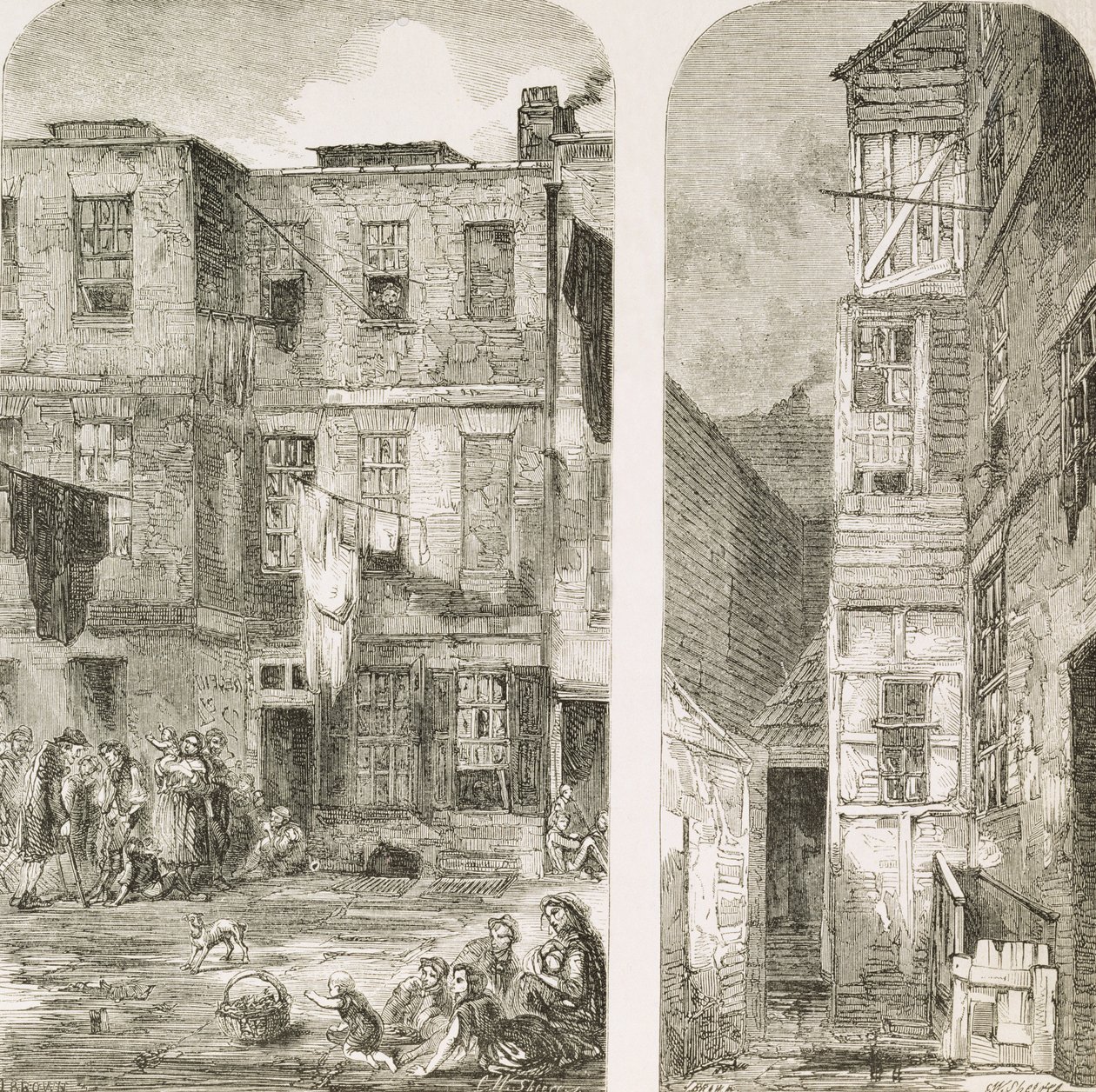 Le case dei poveri di Londra, da 