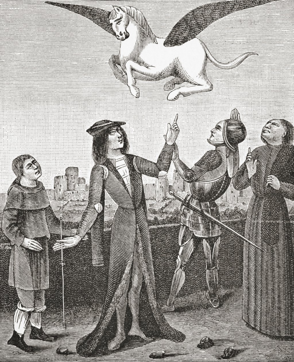 Il cavallo Pegaso, 1878 da English School