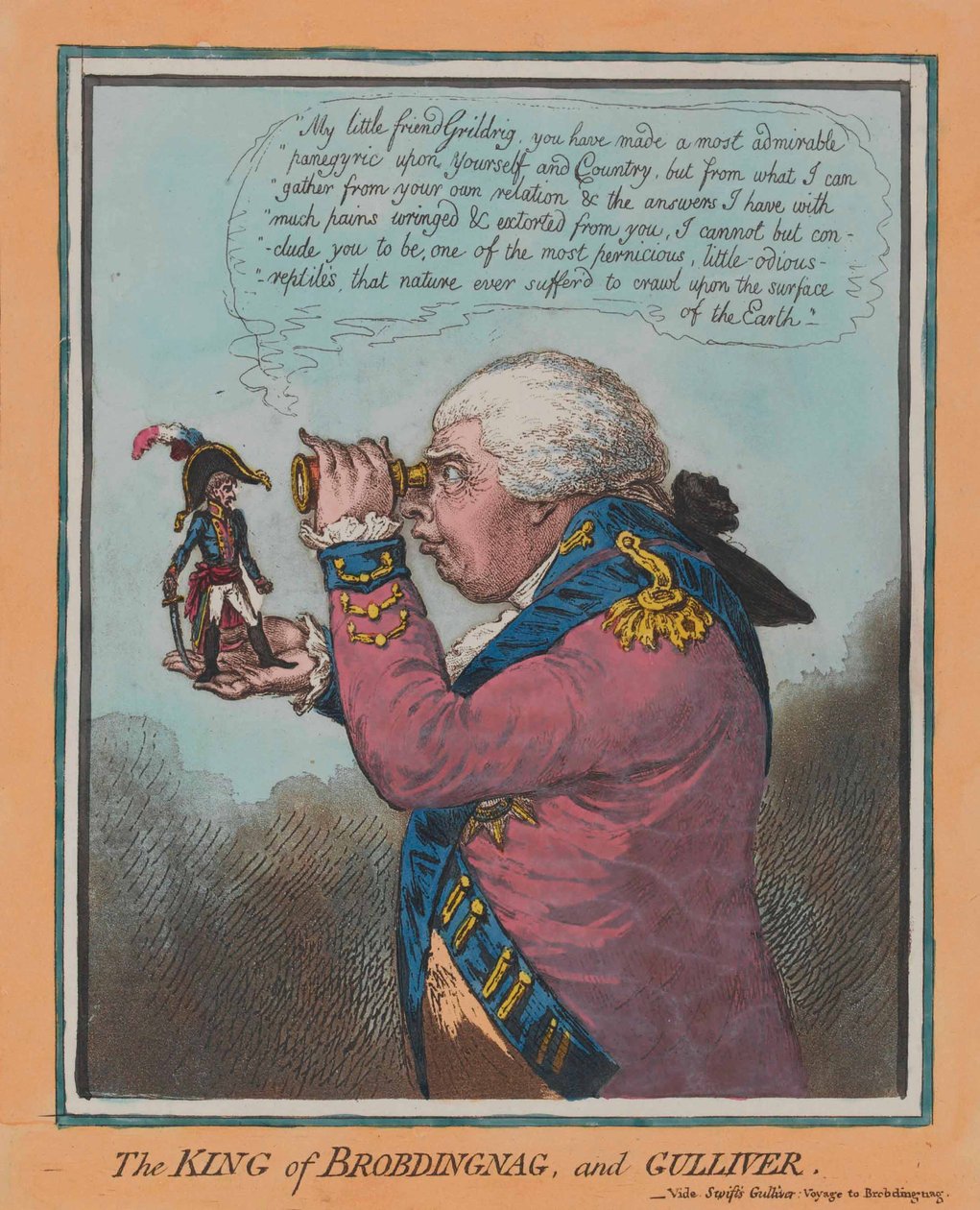 Il Re di Brobdingnag e Gulliver da English School
