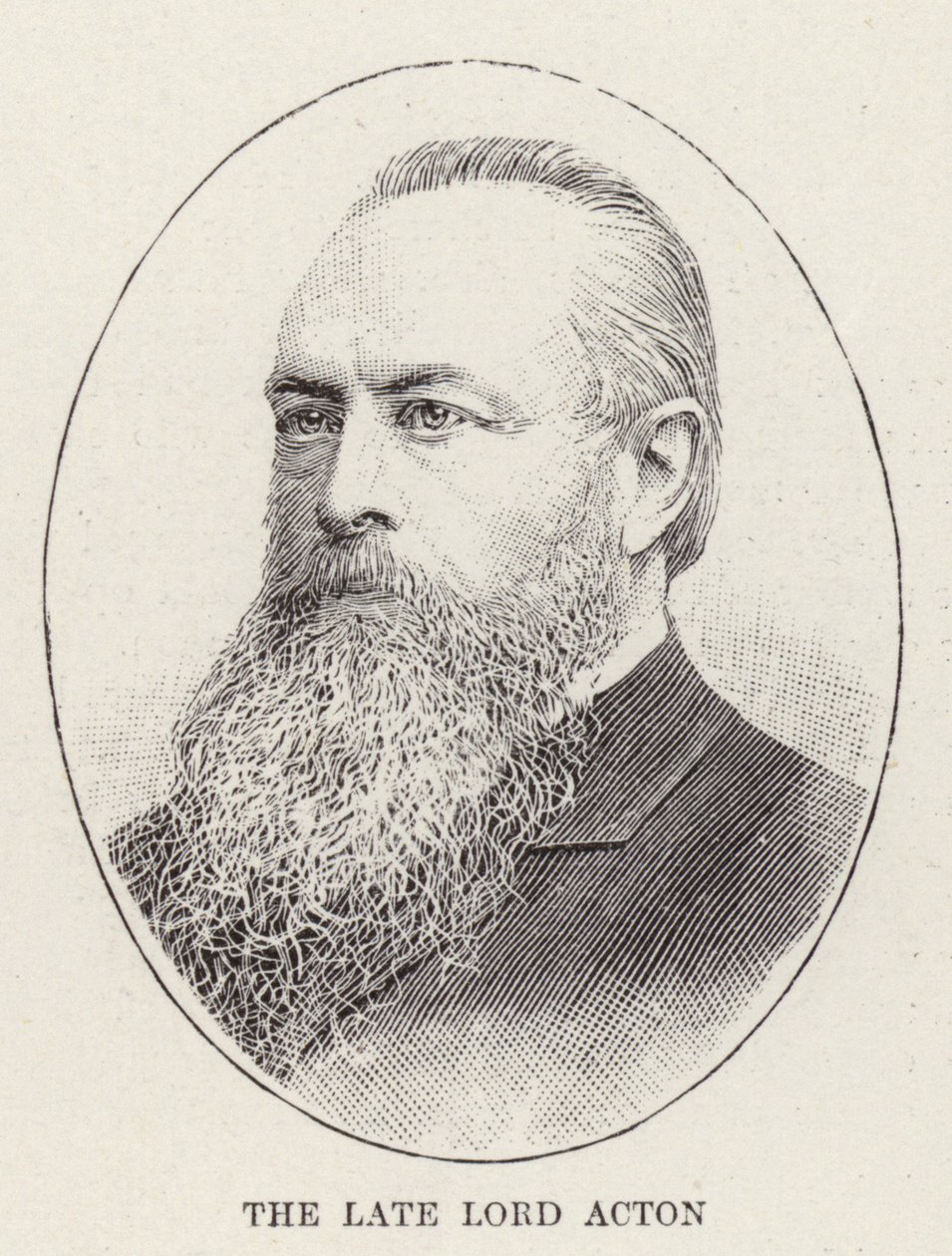 Il defunto Lord Acton (incisione) da English School