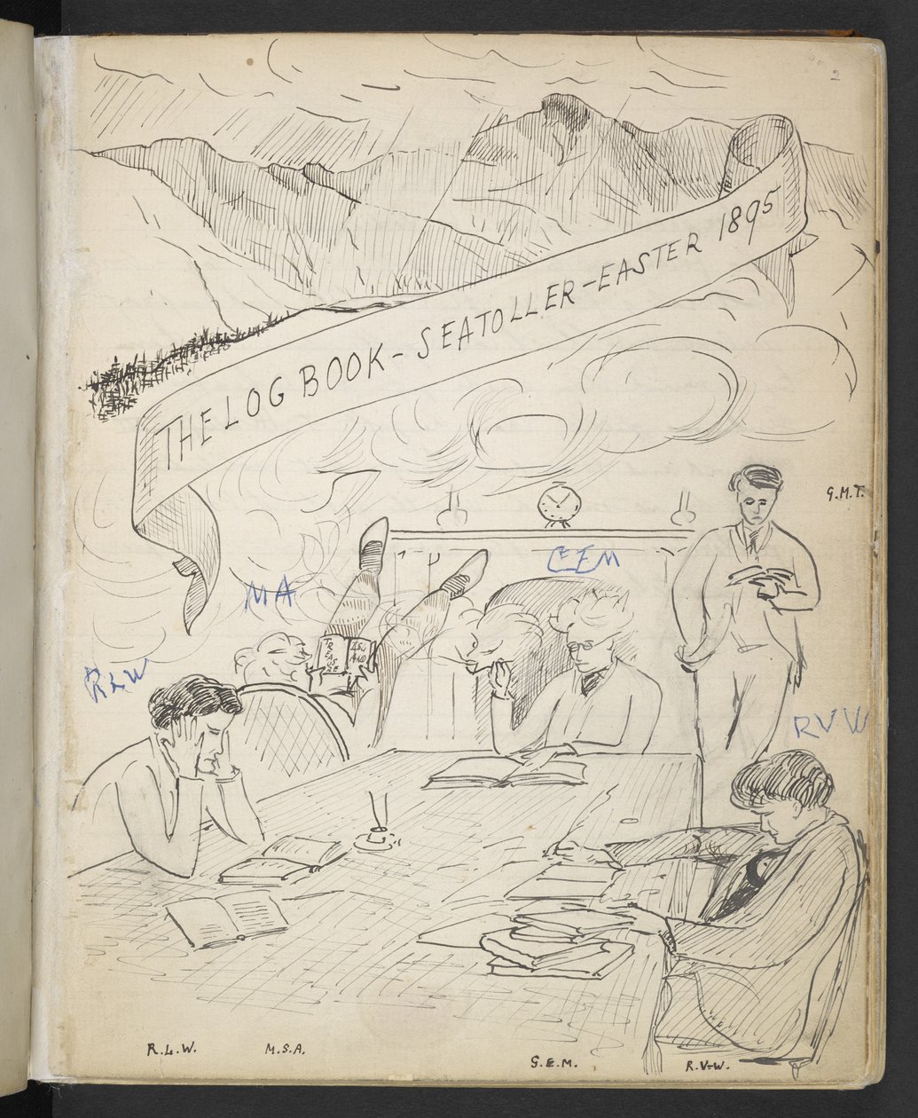 Il Registro di Bordo, Seatoller, Pasqua 1895 da English School