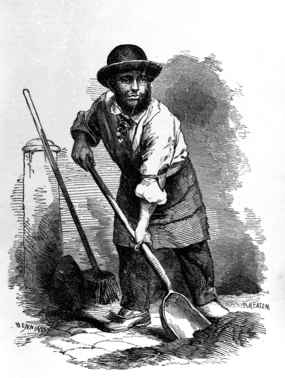 Il netturbino di Londra, illustrazione da 