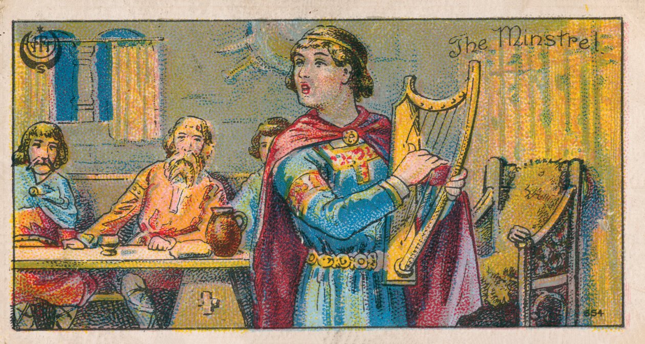 Il menestrello (cromolito) da English School