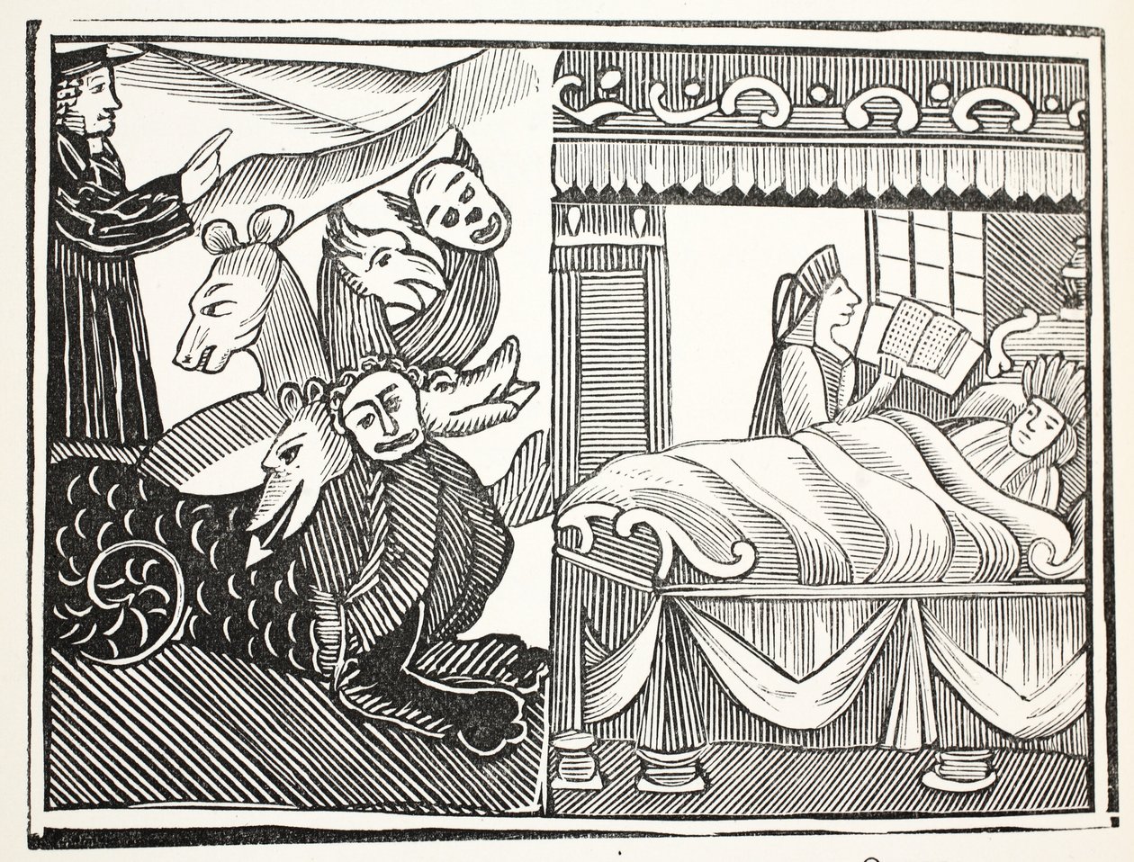 Il Miracolo dei Miracoli, illustrazione da Chap-books of the Eighteenth Century di John Ashton, pub. 1882 da English School
