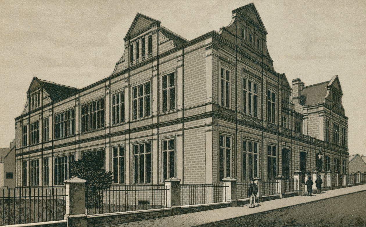 Il Museo, Ipswich (litografia) da English School