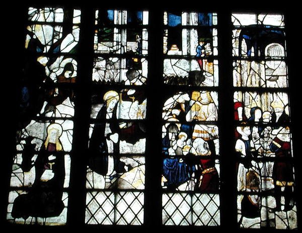 La Natività, Adorazione dei Magi e la Presentazione al Tempio (dettaglio) da English School