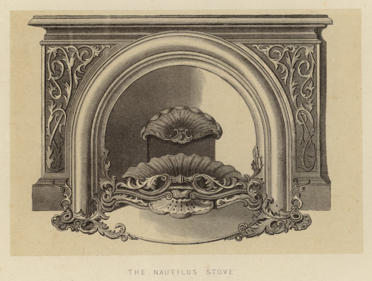 La stufa Nautilus (litografia) da English School