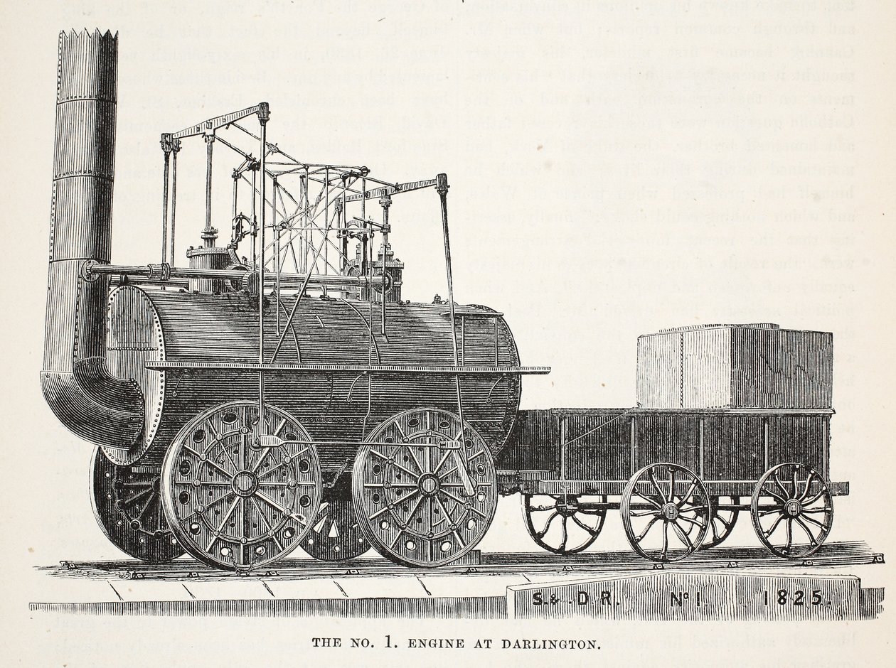 La locomotiva n. 1 a Darlington da English School