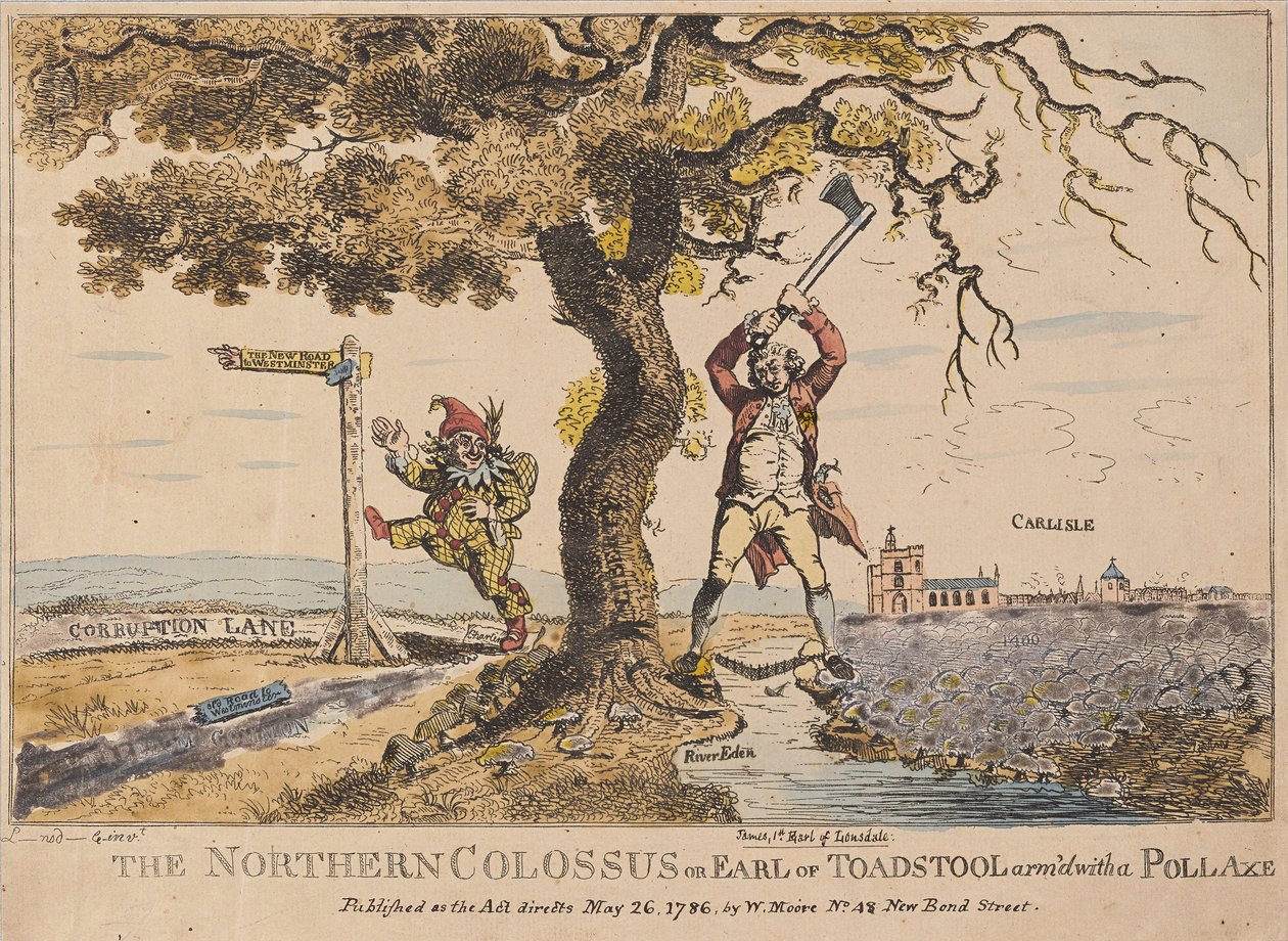 Il Colosso del Nord o Conte di Toadstool, pub. 1786 da English School
