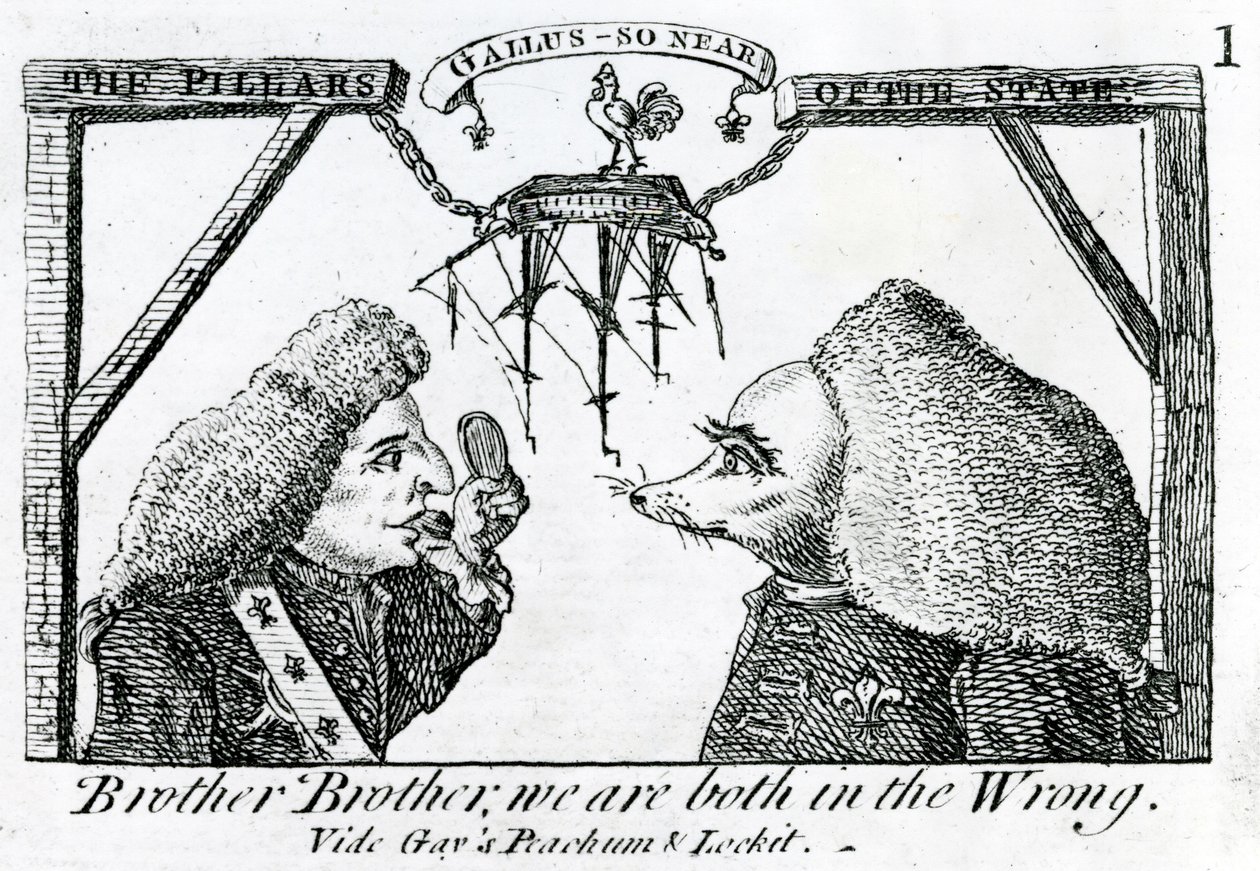 I pilastri dello Stato, circa 1756 da English School