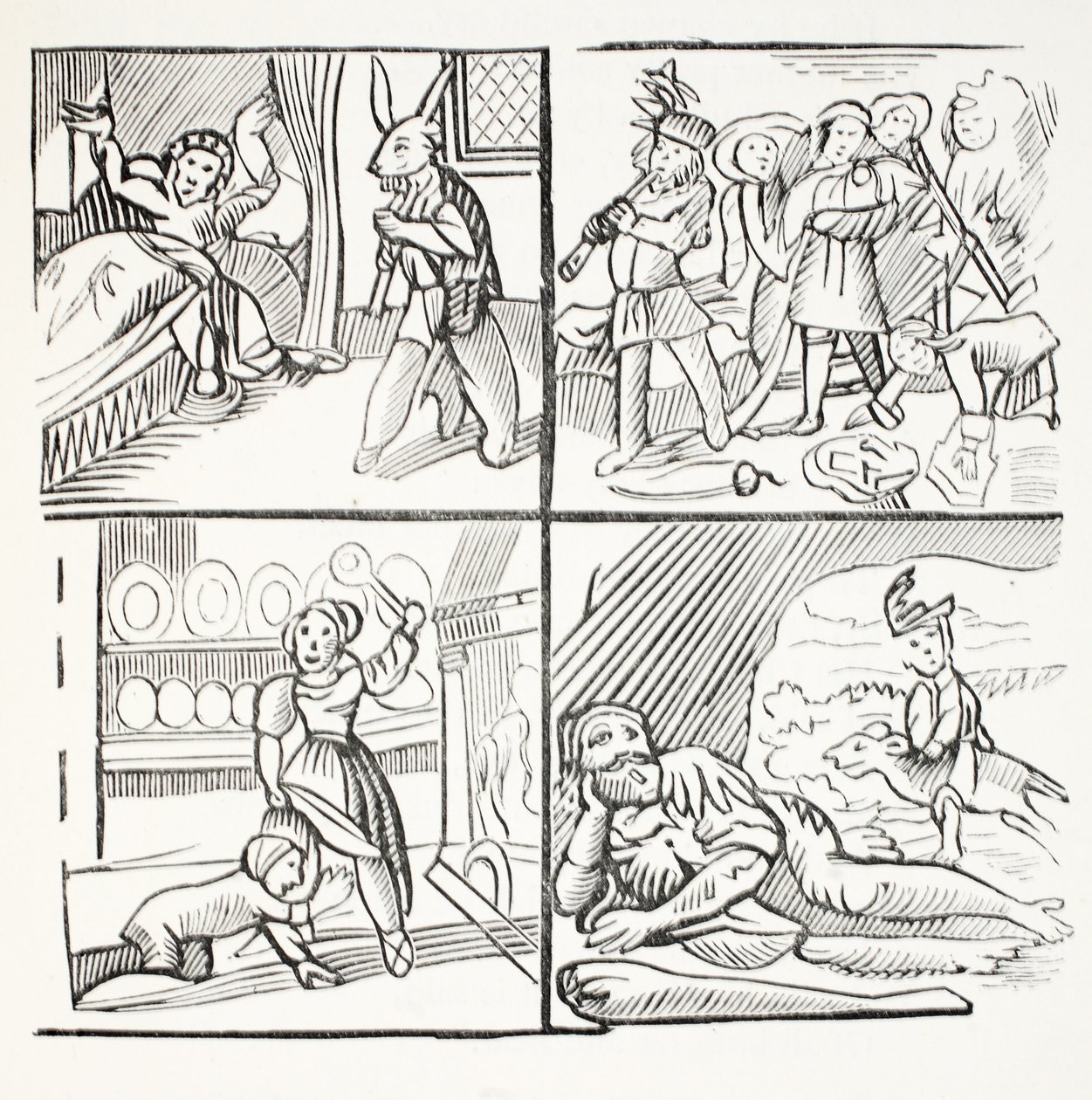 La piacevole storia di Jack Horner, illustrazione da Chap-books del XVIII secolo di John Ashton, pub. 1882 da English School