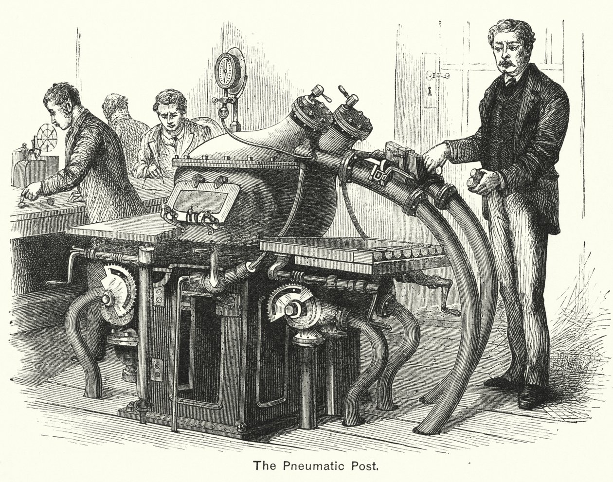 La posta pneumatica (incisione) da English School