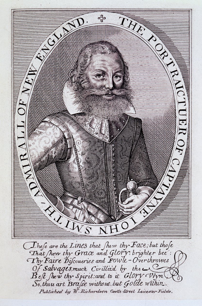 Ritratto del Capitano John Smith, Ammiraglio del New England da English School