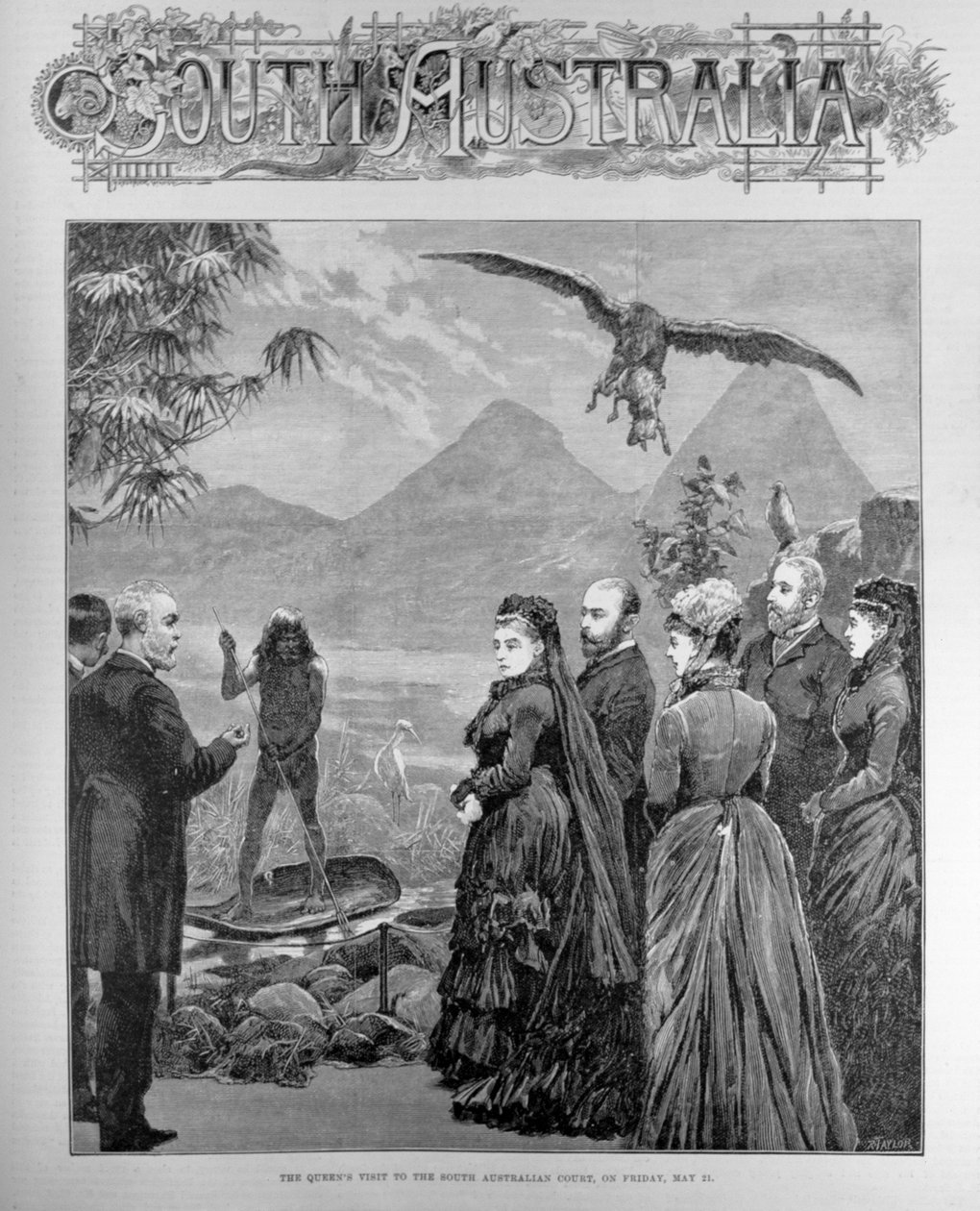 La Visita della Regina alla Corte del Sud Australia venerdì 21 maggio 1886, da 