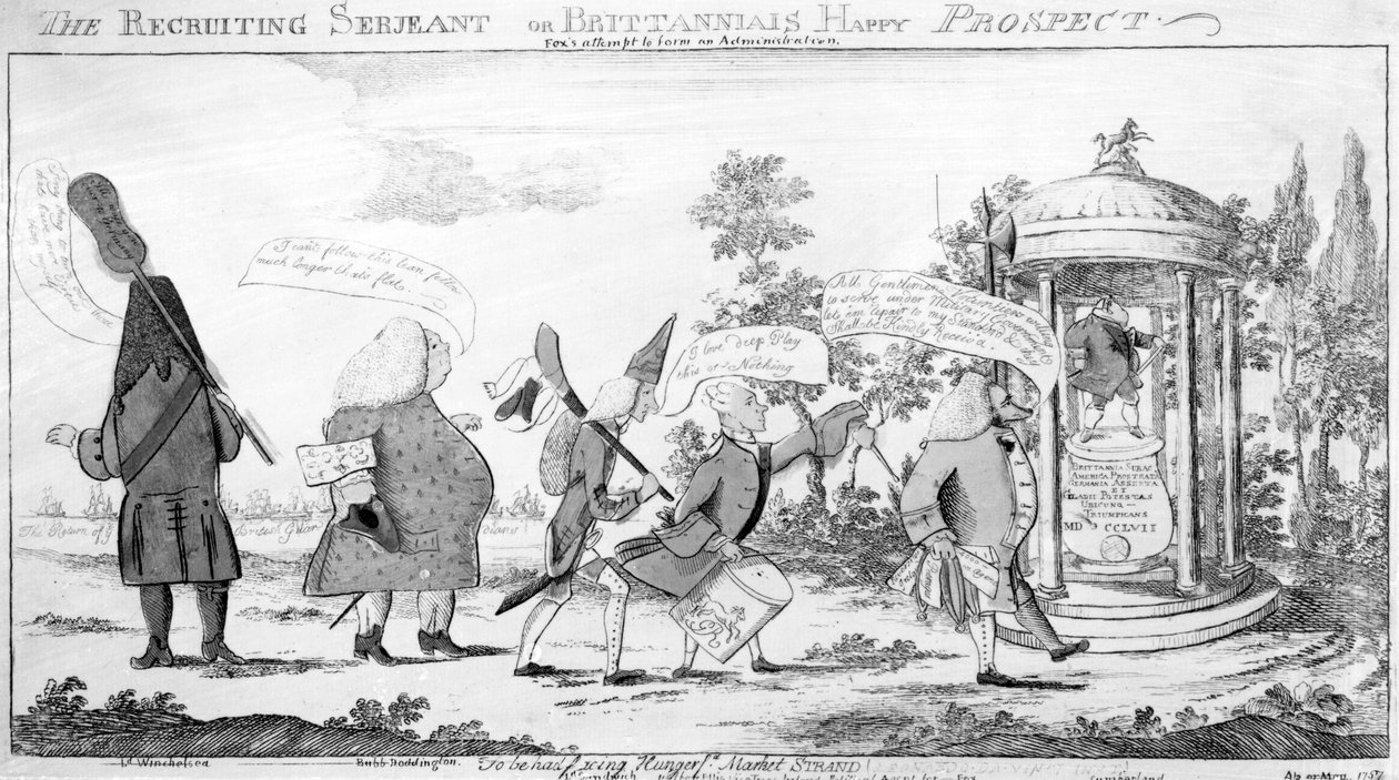 Il sergente reclutatore o il felice prospetto della Britannia da English School