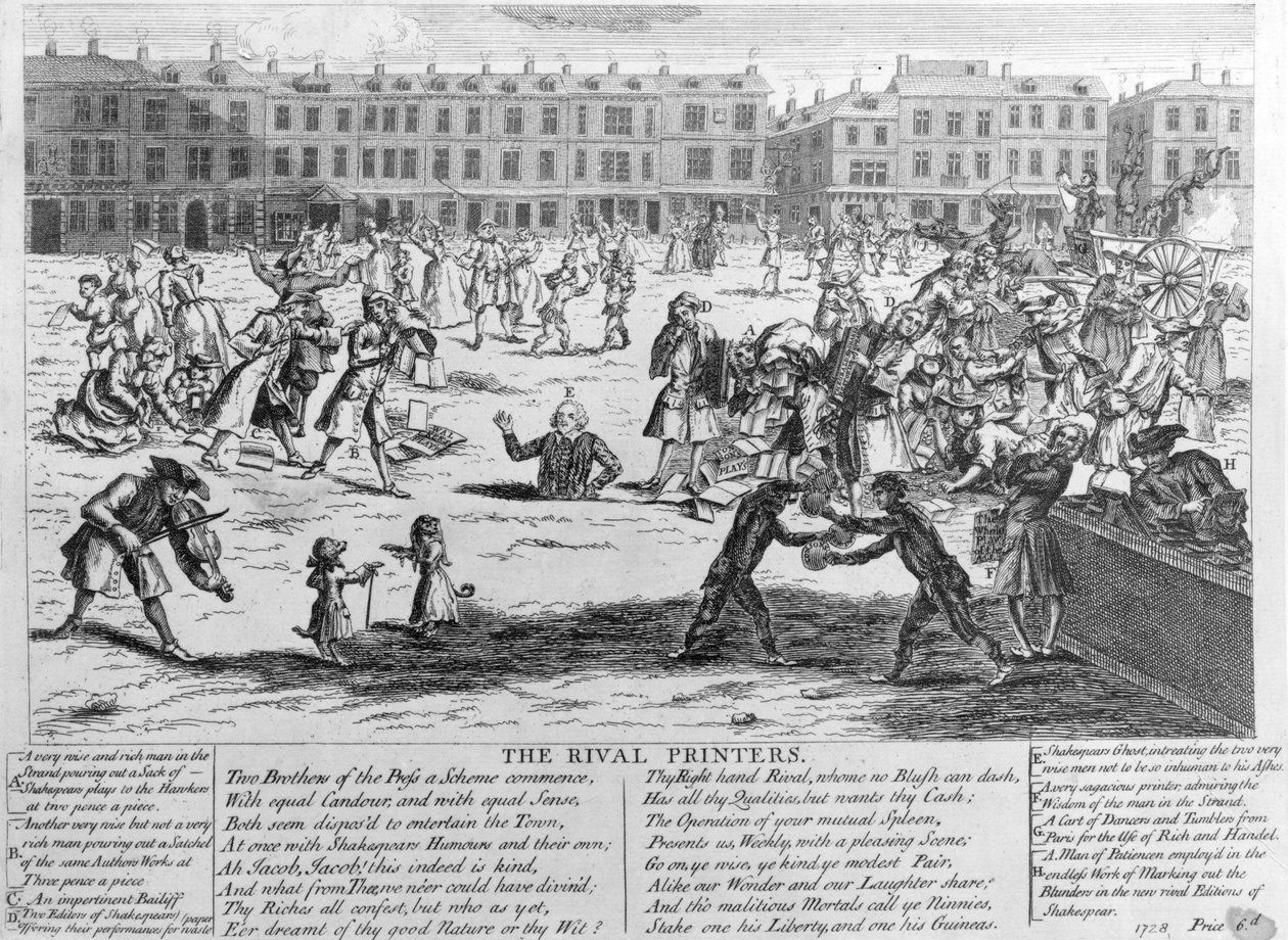 I tipografi rivali, 1734 da English School