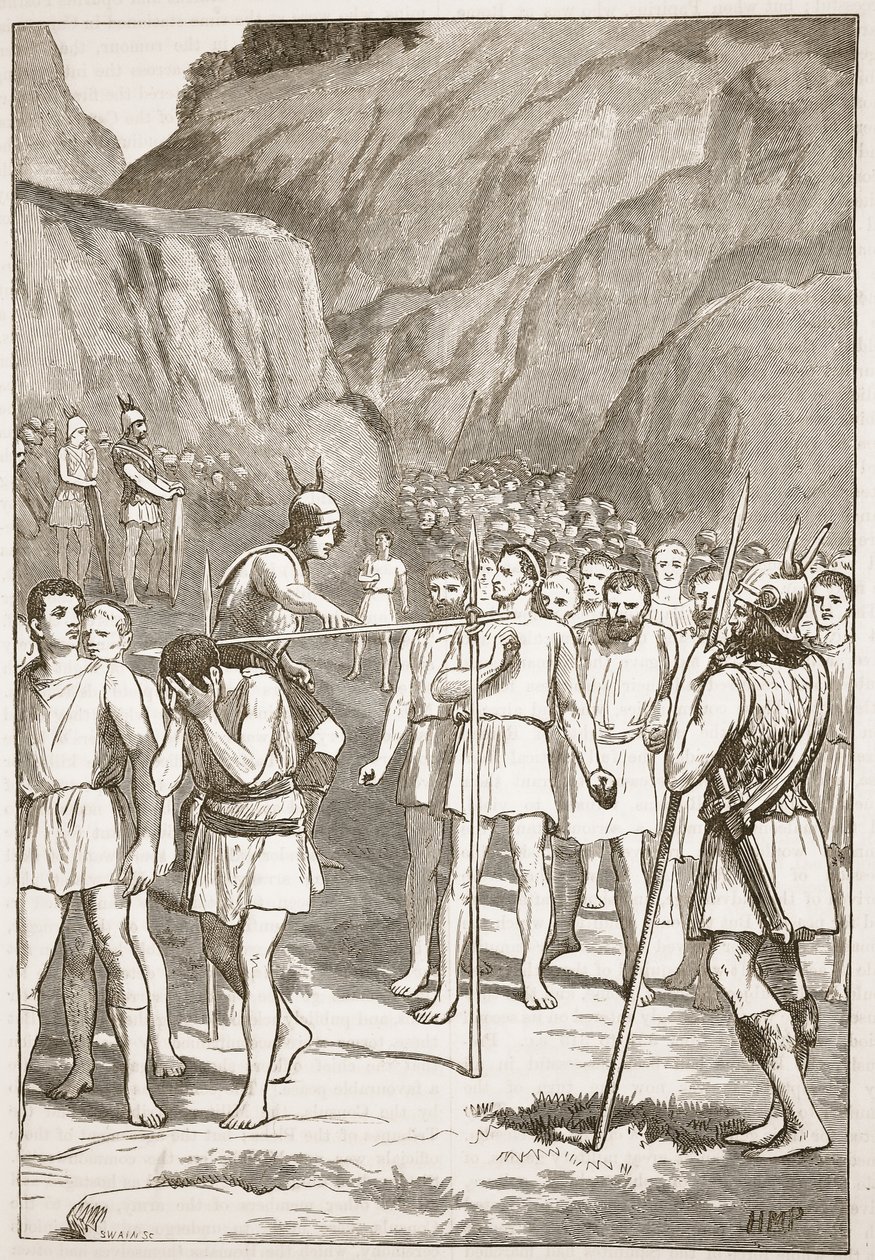 I romani che passano sotto il giogo alle Forche Caudine da English School