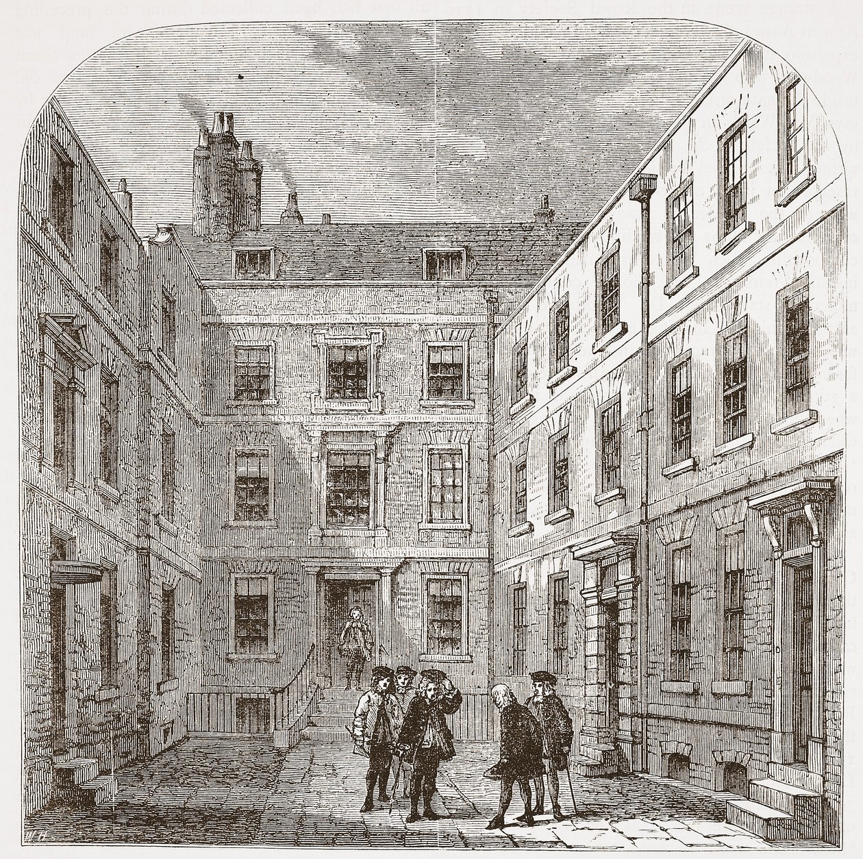 La casa della Royal Society a Crane Court da English School