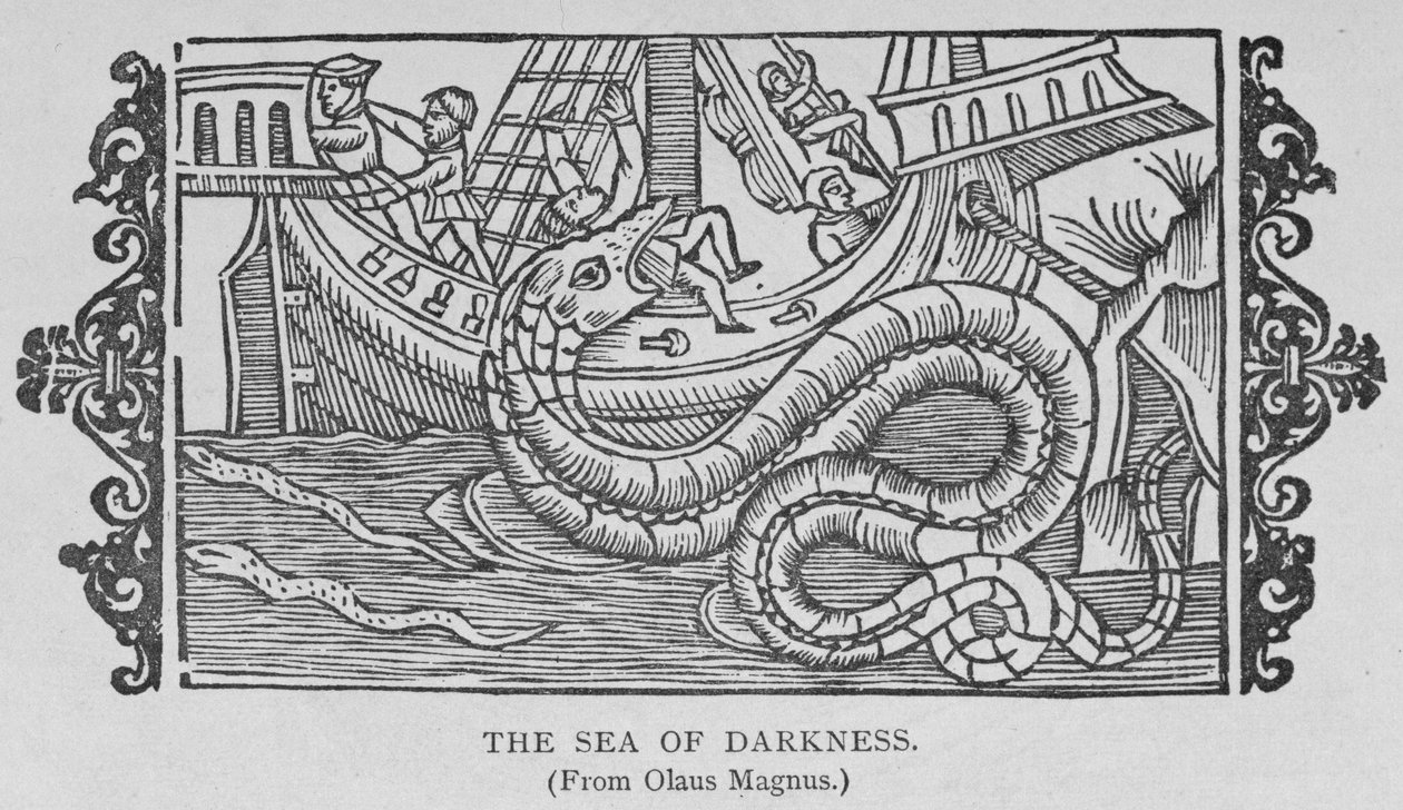 Il Mare delle Tenebre, da un libro di Olaus Magnus (1490-1557), da 