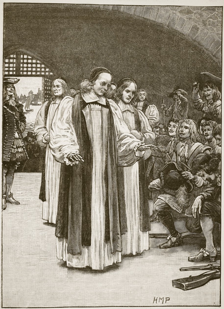 I Sette Vescovi entrano nella Torre, illustrazione da Cassells Illustrated History of England da English School