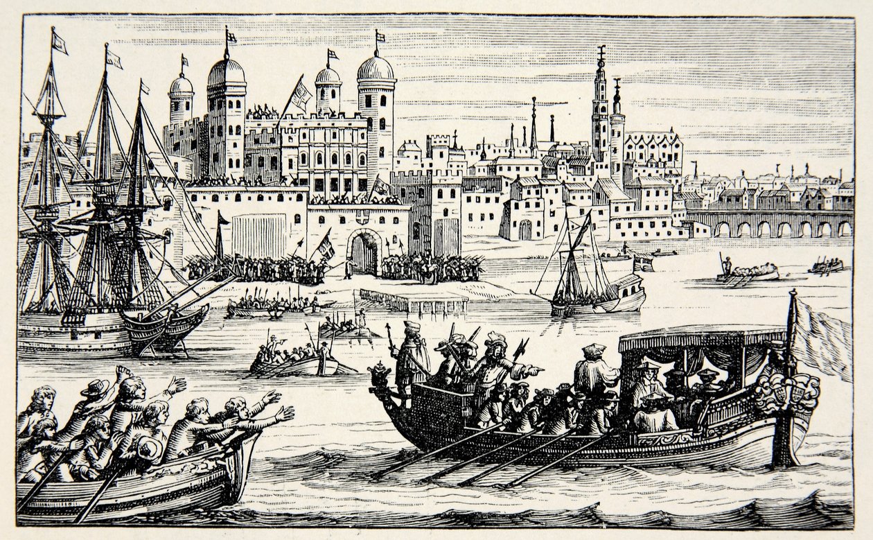 I Sette Vescovi che vanno alla Torre, aprile 1688 da English School