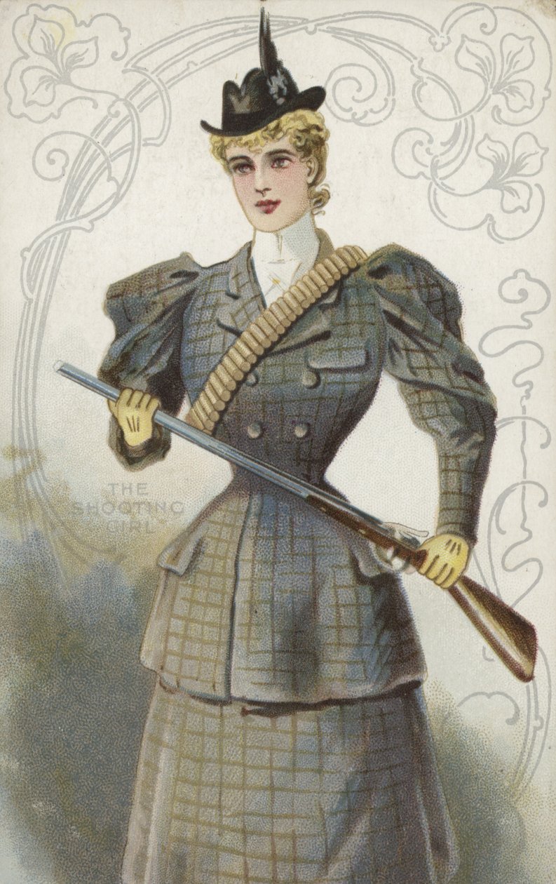 La ragazza che spara (cromolito) da English School