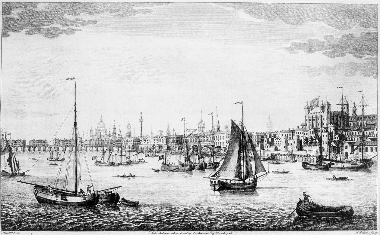 Il prospetto sud-est di Londra da English School