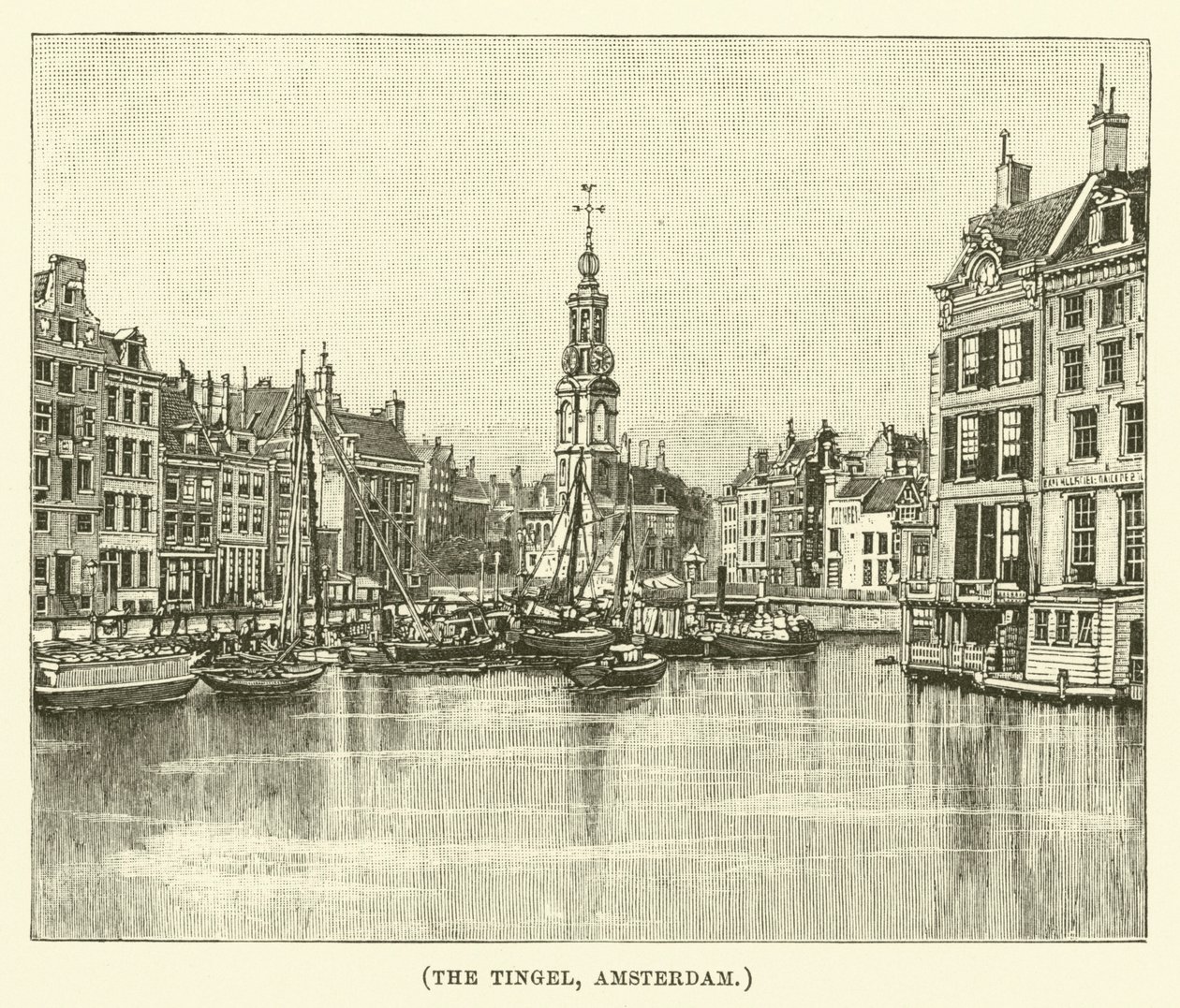 Il Tingel, Amsterdam (incisione) da English School